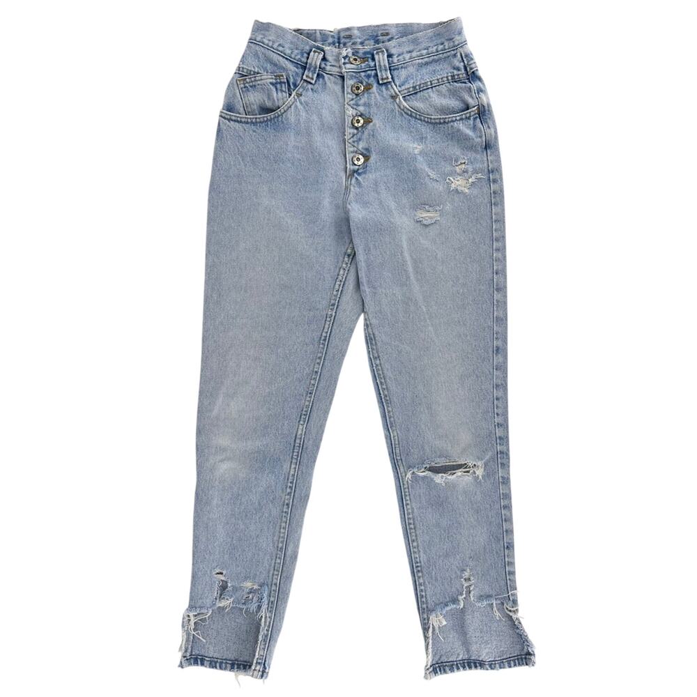 90s Lee button fly high waisted jeans 1990s vintage